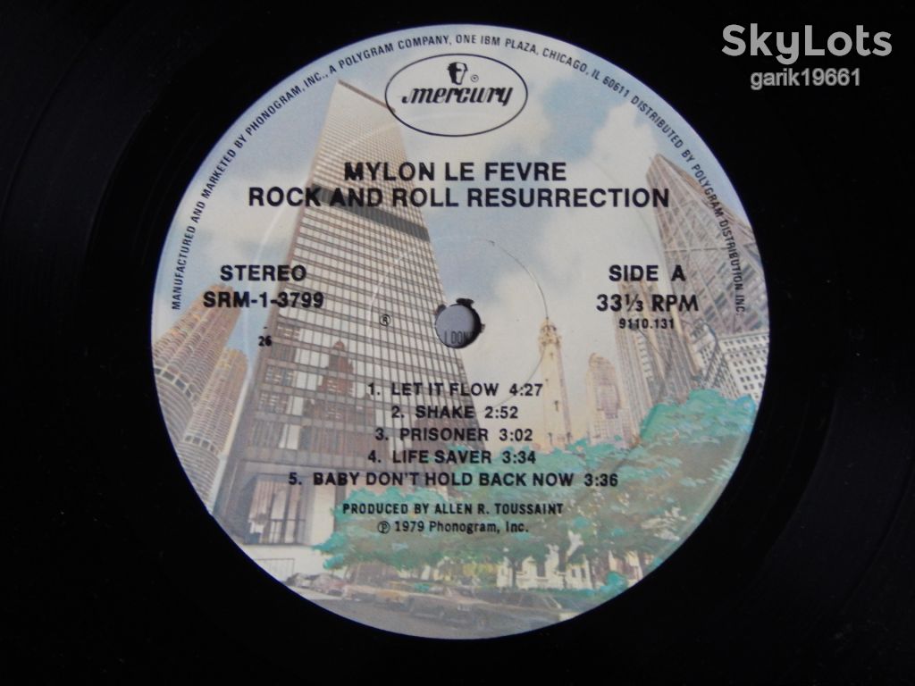 Mylon LeFevre ‎– Rock &amp; Roll Resurrection  (Mercury ‎– SRM 1-379, US) insert EX+/NM- - фото фото фото 3