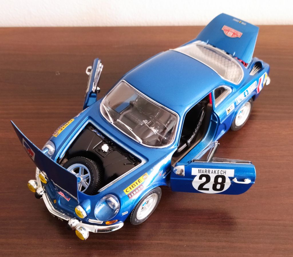 Burago Модель 1:16 автомобиля Renault Alpine  А110-1600S Авторалли Мarrakech 1971 - фото фото фото 6