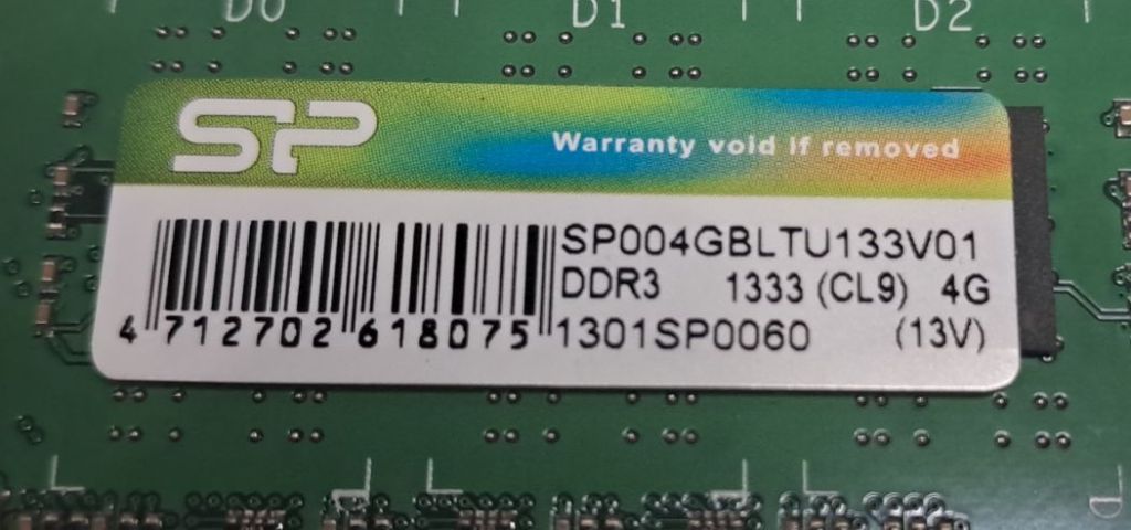 Оперативна пам'ять Silicon Power DDR3 4GB 1333MHz PC3-10600 CL9  (SP004GBLTU133V01) Робоча - фото фото фото 1