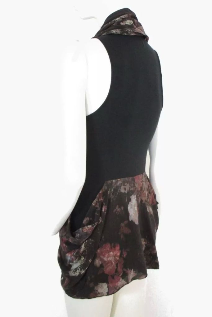Топ шелк-лиоцелл Allsaints Irrochka night floral top 44р - фото фото фото 3