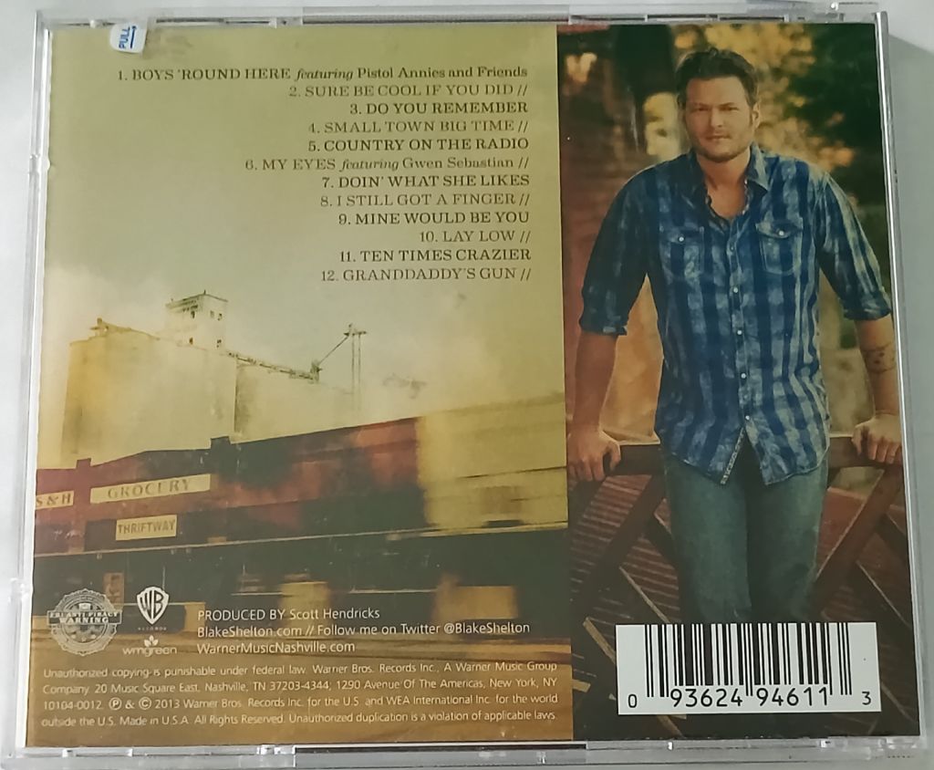 BLAKE SHELTON Based On A True Story... CD US - фото фото фото 2