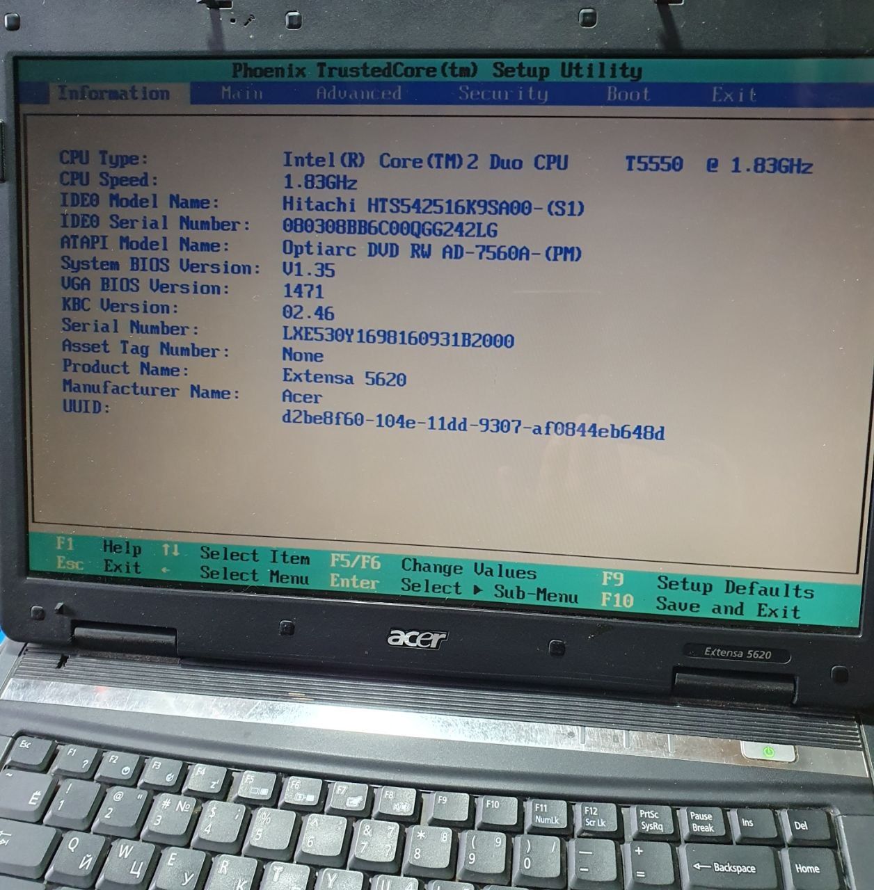 Продам ноутбук Acer extensa 5620 - фото фото фото 2