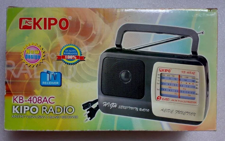 Радіоприймач радіо FM ФМ Kipo KB 408AC Aux Чорний - фото фото фото 1
