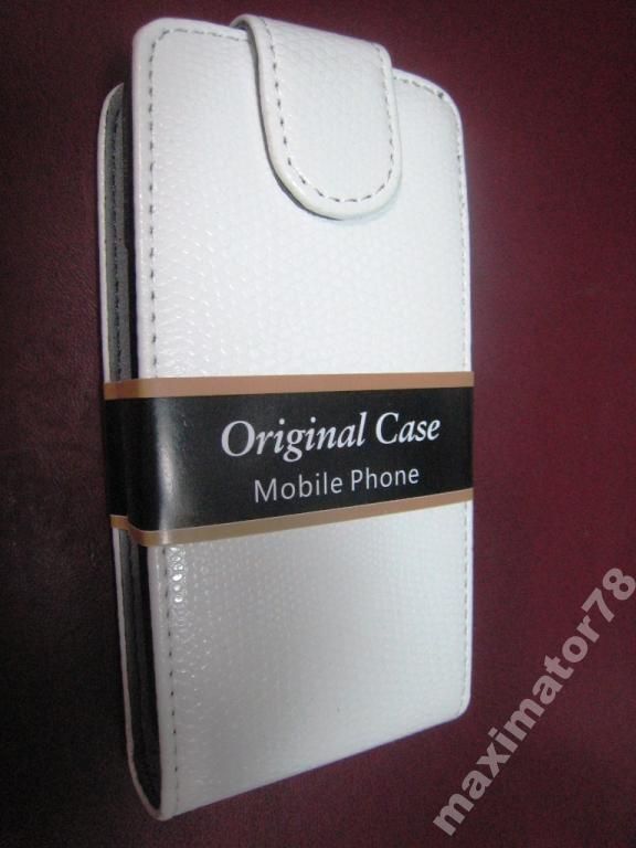 ЧЕХОЛ-КНИЖКА CHIC-CASE SAMSUNG S8530   БЕЛЫЙ КРОКО - фото фото фото 0