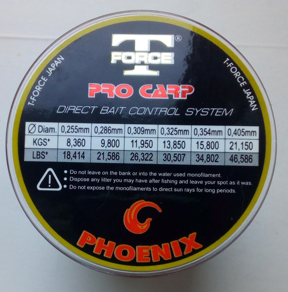 Леска Phoenix Pro Carp T-Force 0,255 мм, 300 м  (новая) - фото фото фото 1