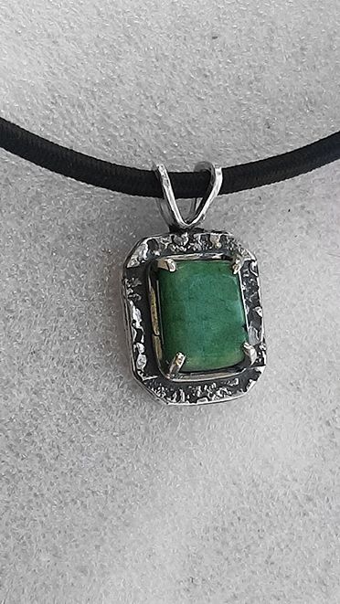 Авторський кулон з бериллом-смарагдом - фото фото фото 6