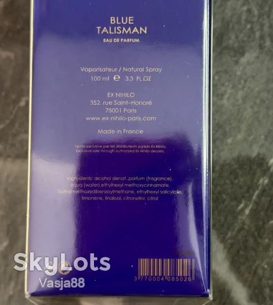 Blue Talisman Ex Nihilo 100 мл унісекс БЕЗКОШТОВНА ДОСТАВКА НП - фото фото фото 2