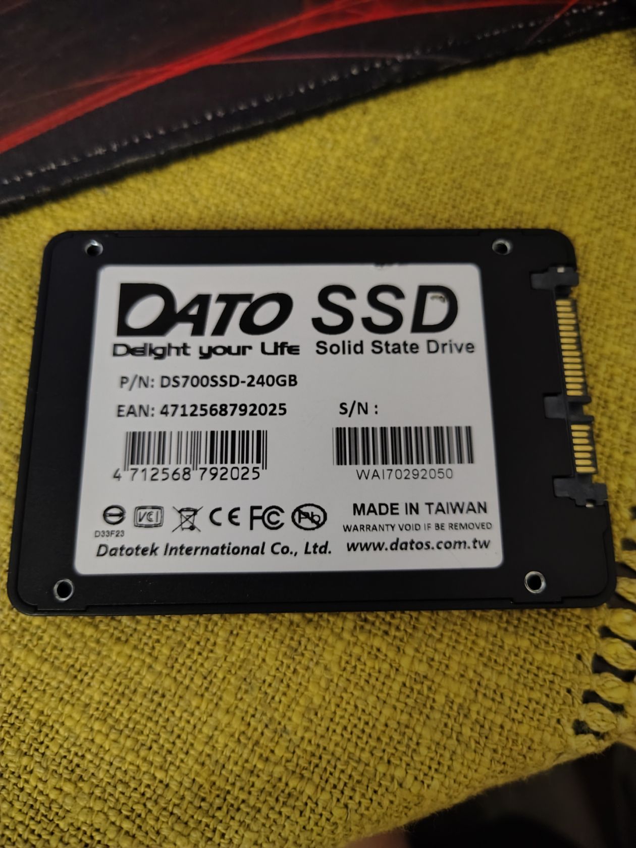 SSD 2,5   (Dato) 240Gb. - фото фото фото 1