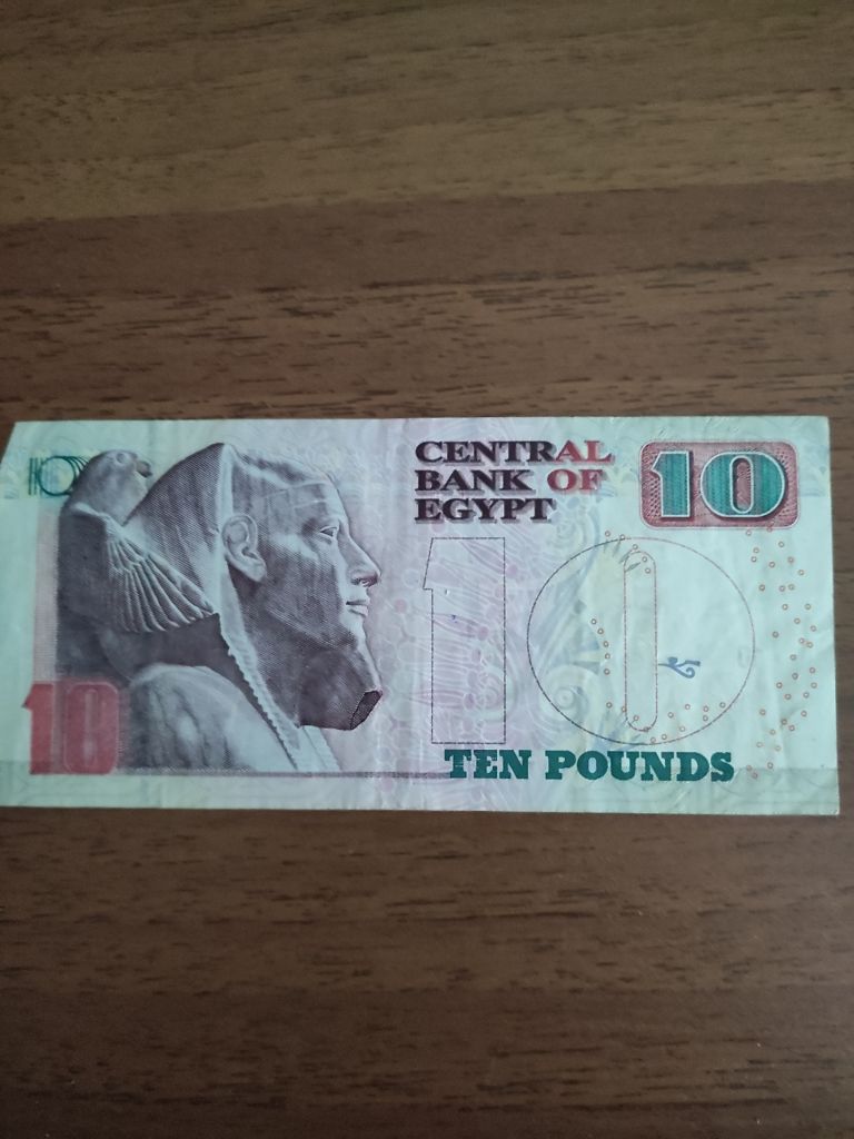 Банкнота Егирта 10 pounds - фото фото фото 0