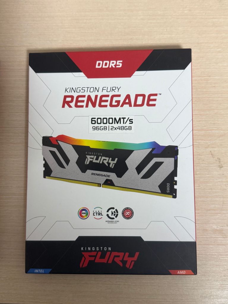 Оперативна пам’ять Kingston FURY DDR5-6000 96Gb PC5-48000    (Kit of 2x48Gb) Renegade RGB    (KF560C32RSAK2-96) - фото фото фото 0