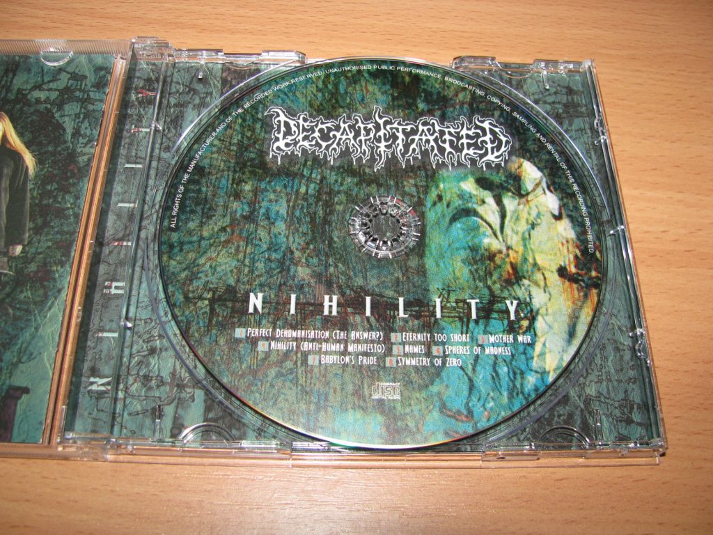 DECAPITATED - Nihility    (2001 Earache EU) - фото фото фото 2