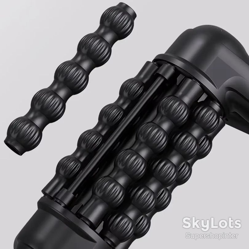 Роликовый массажер, USB, 1800мАч, SL-525, Черный / Антицеллюлитный массажер / Вибромассажер для тела / Массажный ролик - фото фото фото 9