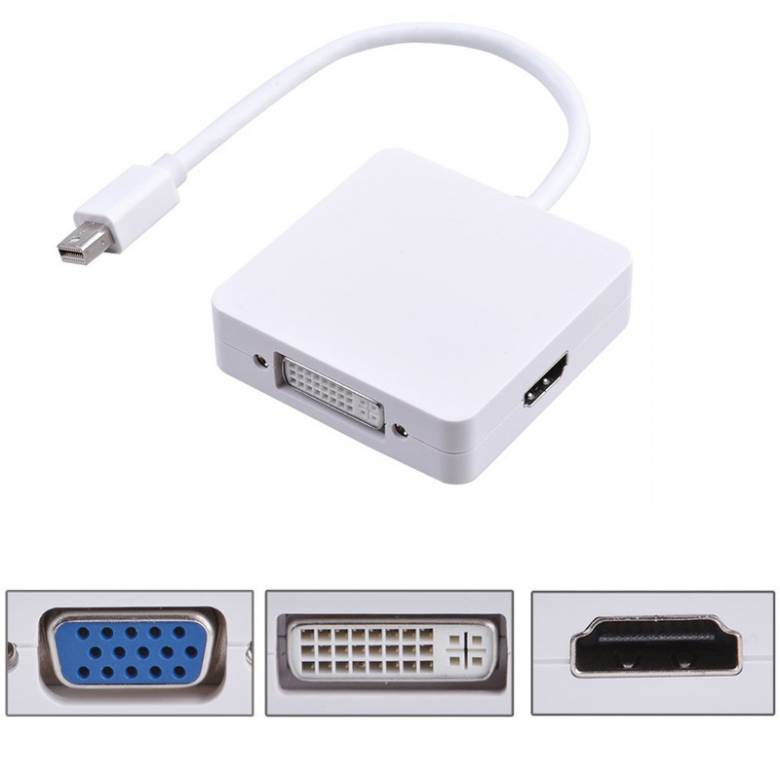 Переходник Apple Mini DisplayPort to HDMI DVI VGA (mini DP thunderbolt) - фото фото фото 0