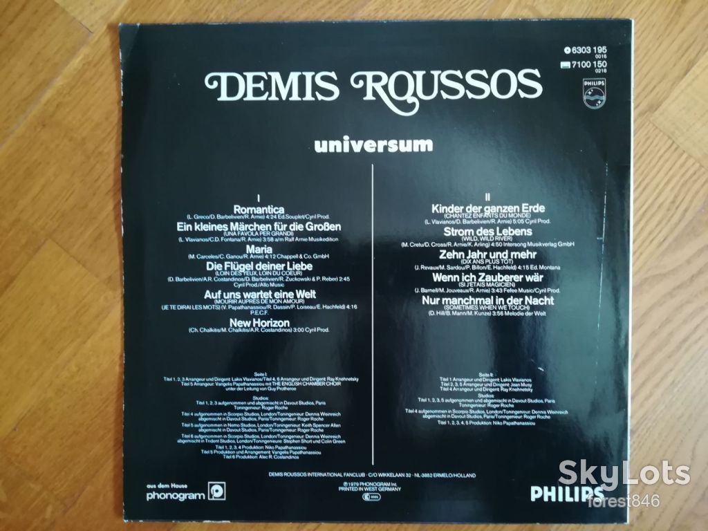 Demis Roussos-Universum  (глянс. конв.)-Ex.+, Німеччина  (&amp;30) - фото фото фото 1