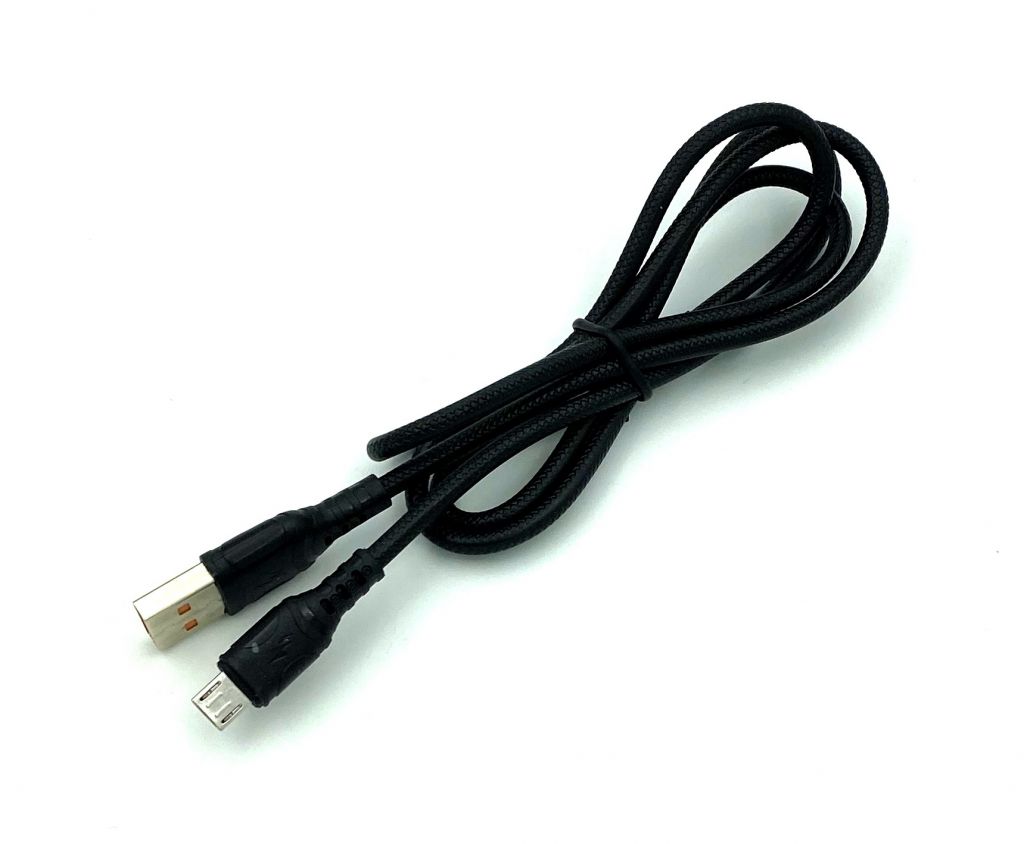 Дата кабель DENMEN D08V Micro USB 3.6A Black - фото фото фото 1