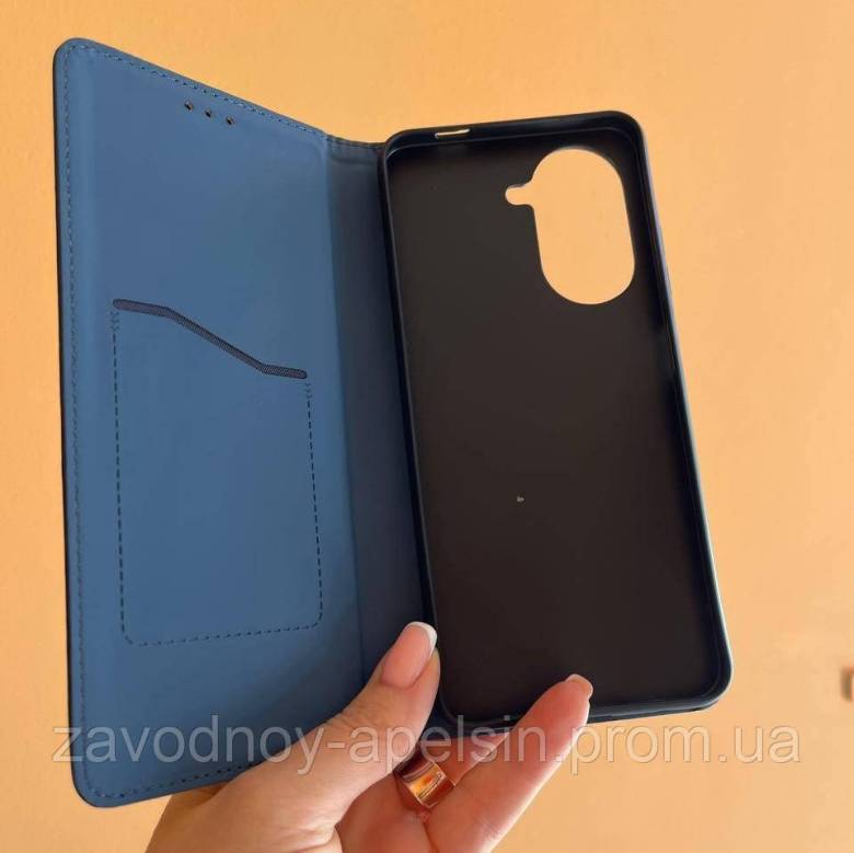 Чехол книжка Xiaomi Redmi A5 кожаный (синий) - фото фото фото 2