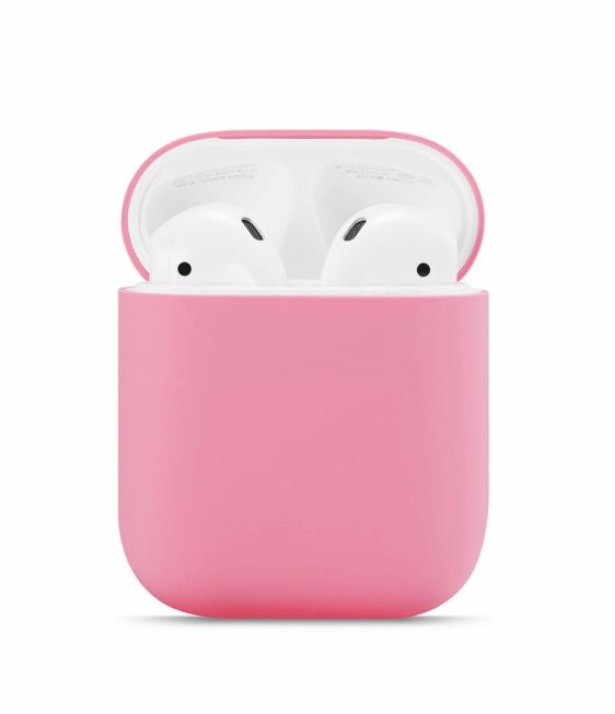 Чехол для наушников Apple Airpods 1 / 2 Розовый - фото фото фото 1