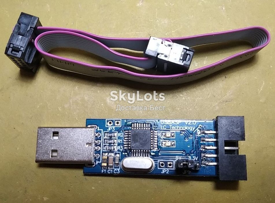 Программатор USB USBASP LC-01 51 AVR ATMEGA8 ATMEGA128 Win7 ATtiny/CAN/PWM    (489-3) - фото фото фото 0