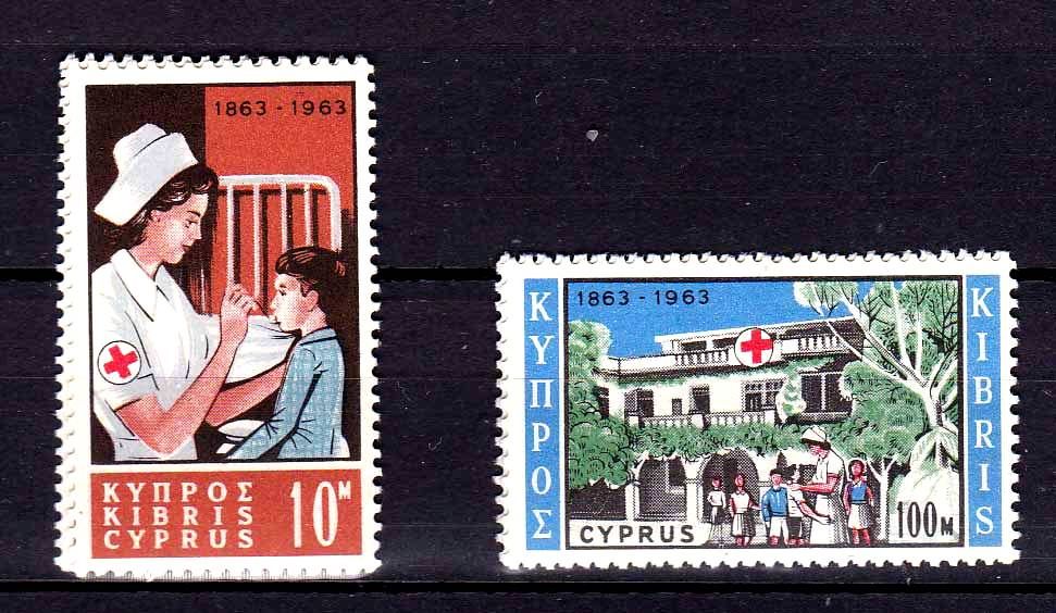 Кипр  1963 г  MNH - КРАСНЫЙ КРЕСТ - фото фото фото 0