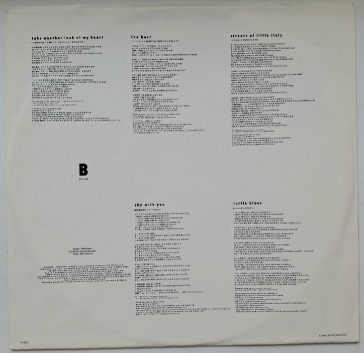 Bonnie Tyler - Notes From America - 1988.   (LP). 12. Vinyl. Пластинка. Canada. - фото фото фото 3