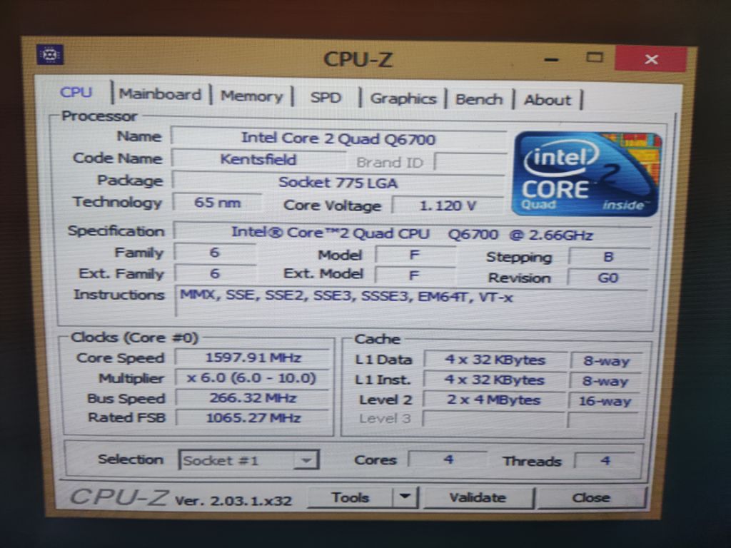 процесор Intel Core 2 Quad Q6700 SLACQ 2.66 ГГц - фото фото фото 1