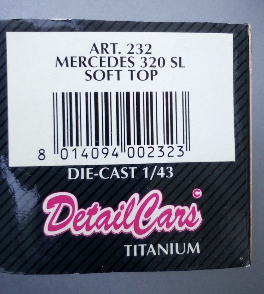 REVELL/DETAIL CARS 1/43 MERCEDES BENZ 320SL CABRIOLET soft top - фото фото фото 3