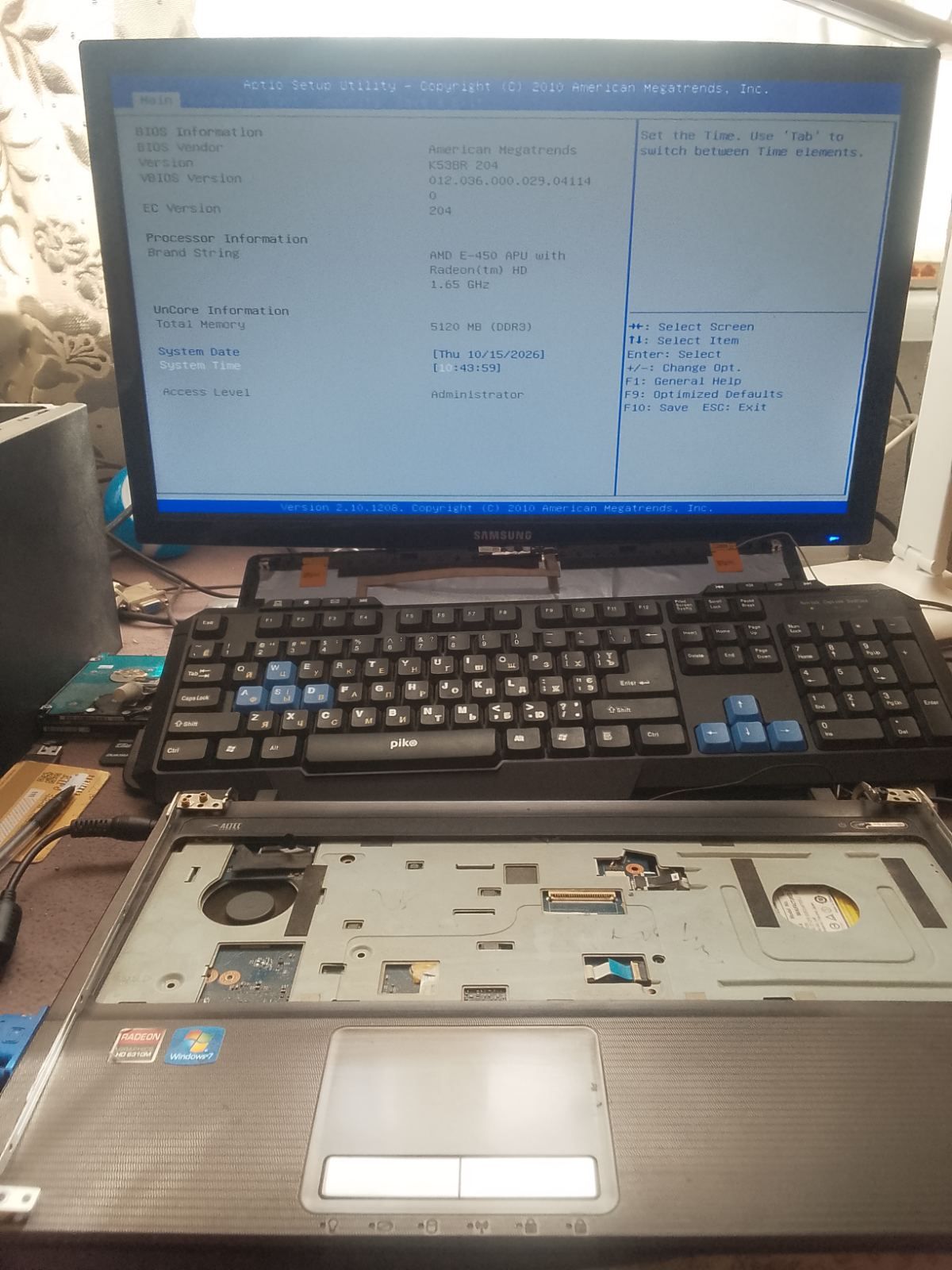 Ноутбук Asus K53U       (материнська плата) разборка - фото фото фото 6