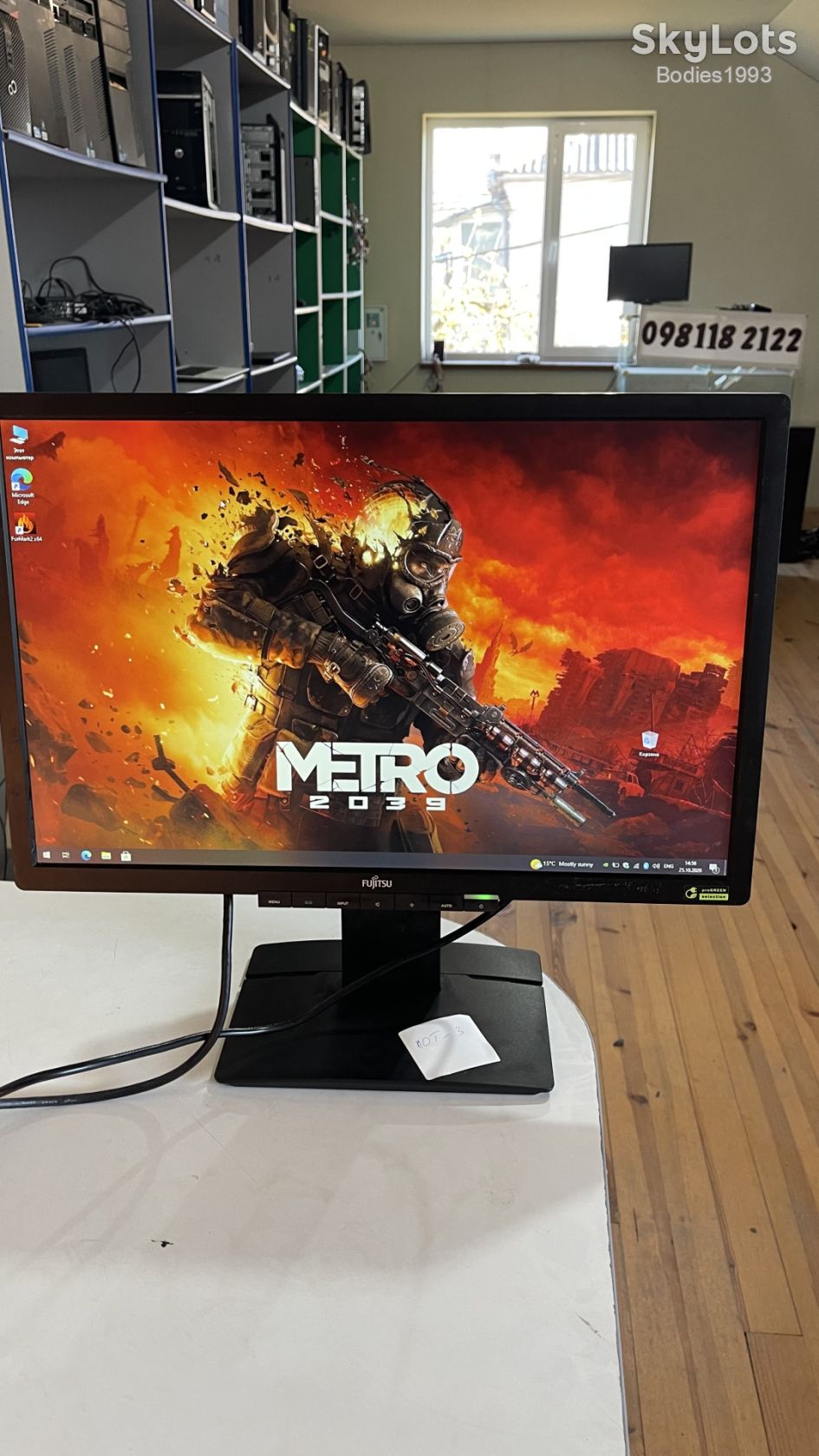 Монітор Fujitsu B22W-6 LED pro green 22 дюйми лот3 - фото фото фото 3