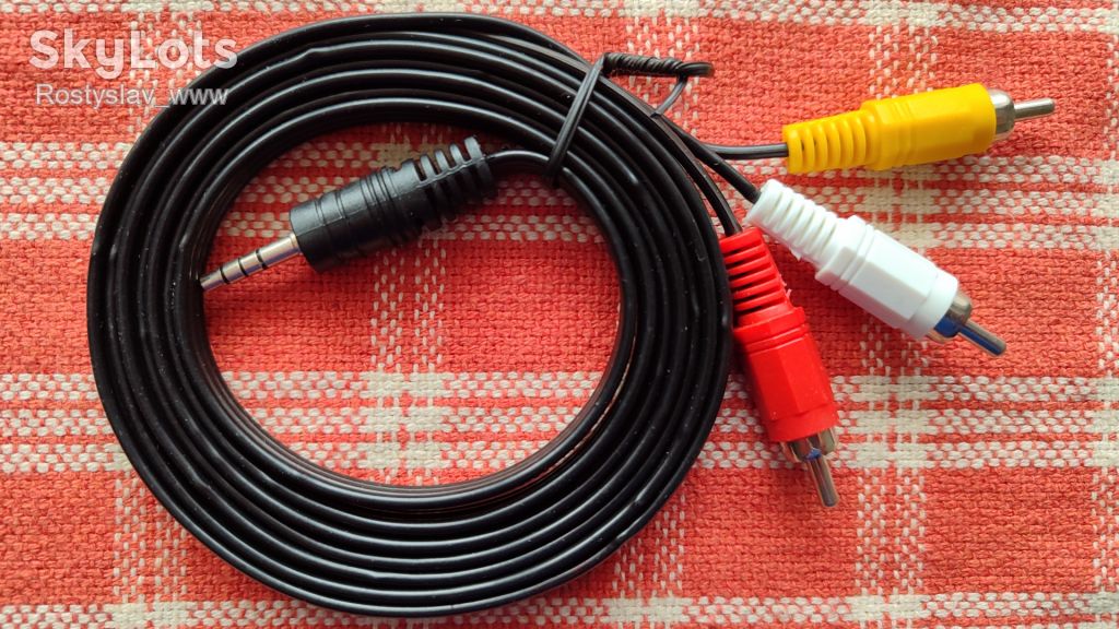Кабель мультимедійний аудіо-відео Jack 3,5mm to 3 RCA 1,8м - фото фото фото 0
