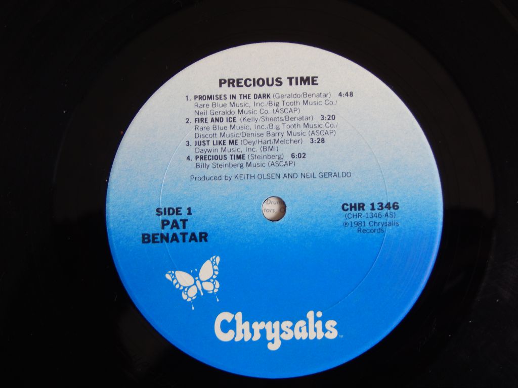 Pat Benatar ‎– Precious Time      (Chrysalis ‎– CHR 1346, US) EX/EX+ - фото фото фото 3