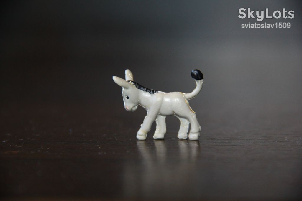 животные-микро ослик Bullyland Schleich  РЕЗИНА!! ФРГ - фото фото фото 0
