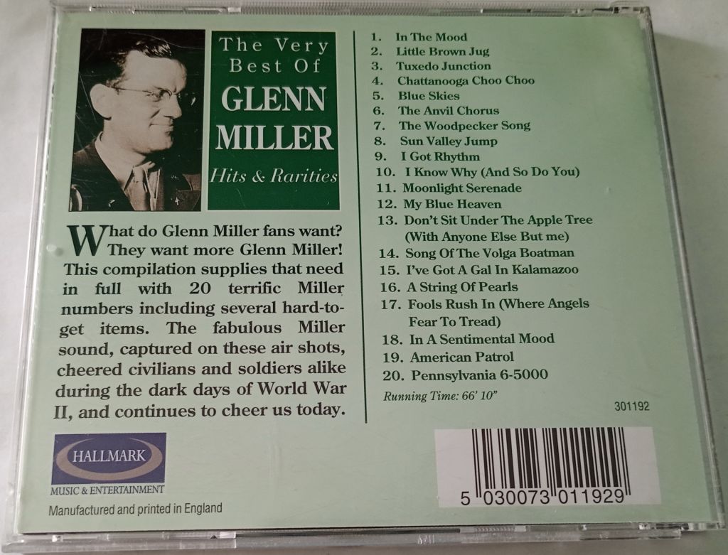 GLENN MILLER Hits And Rarities CD UK - фото фото фото 2