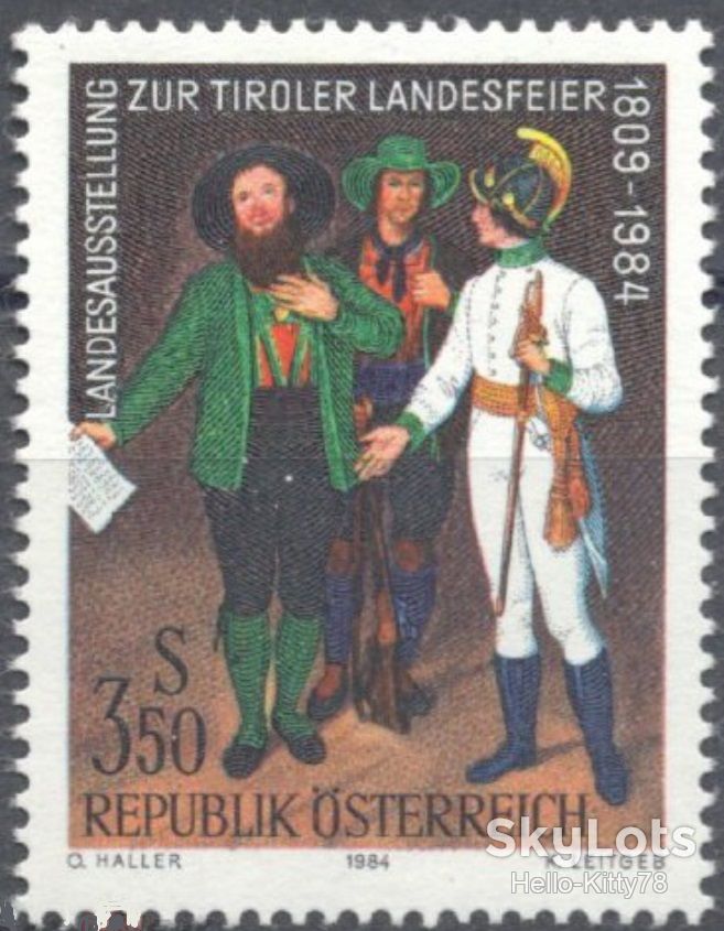 Австрия 1984 Тироль Гофер Mi 1780 MNH - фото фото фото 0