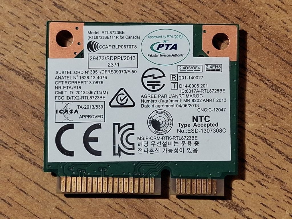Wi-Fi модуль MiniPCI-E Realtek RTL8723BE для ноутбука - фото фото фото 3