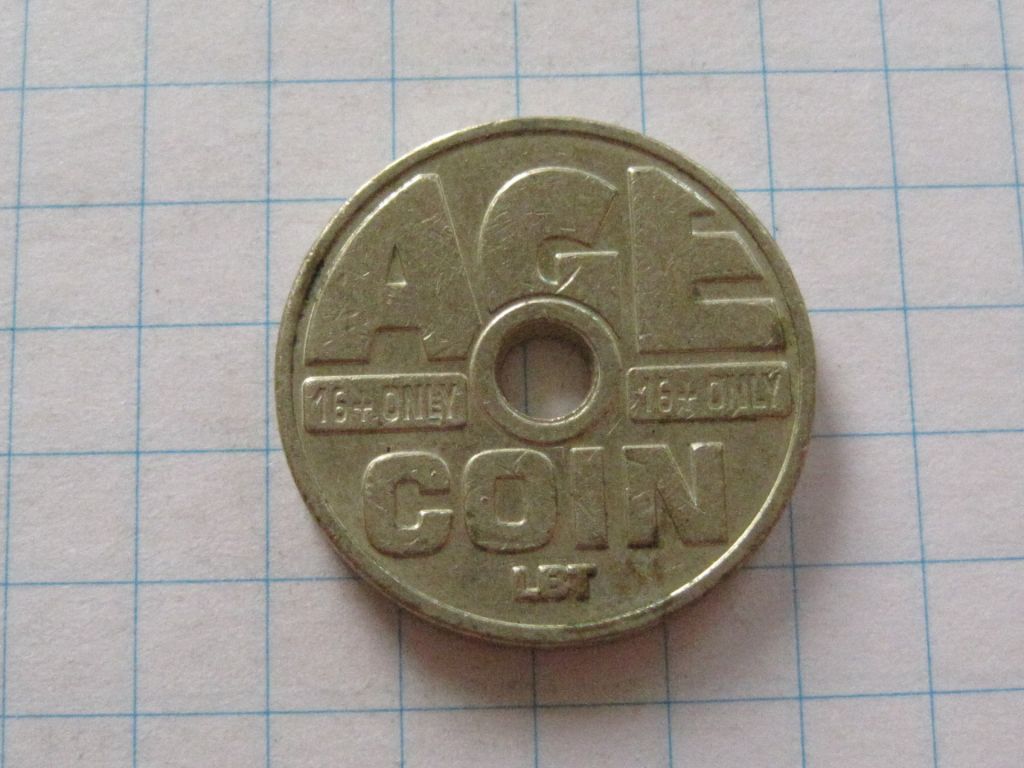 Жетон - Age coin 16+ only; LBT #6П2213 - фото фото фото 1