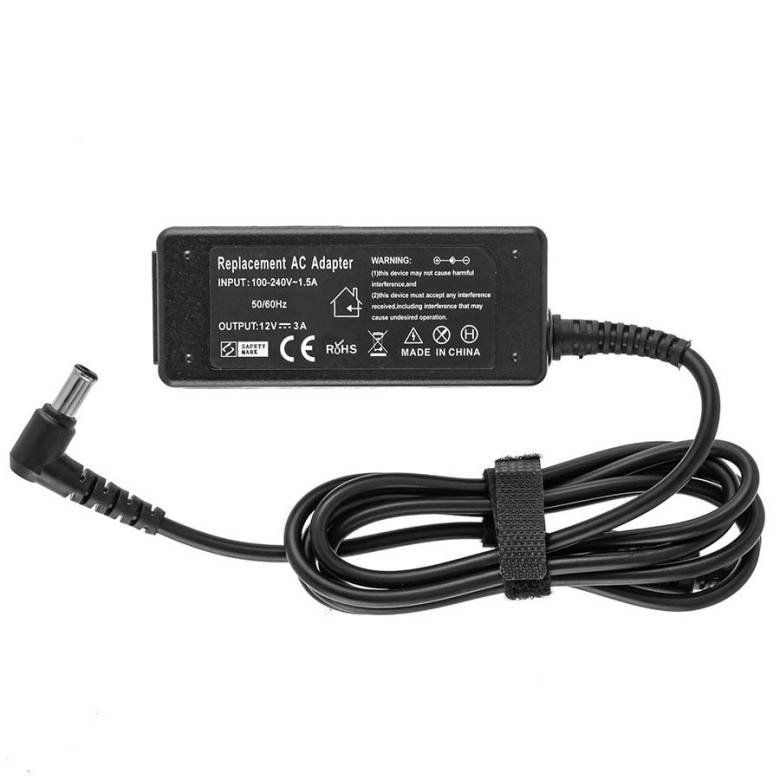 Блок питания для монитора LG 12V, 3A, 36W, 6.5*4.4мм+PIN, black (без кабеля!)(LCAP07F) - фото фото фото 2