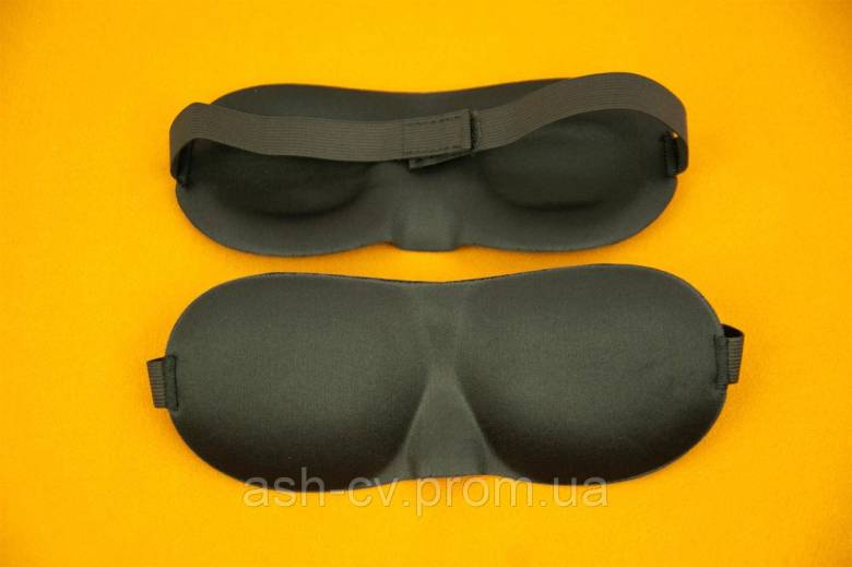 Маска, на очі, для сну, 3D, Sleep Mask, Black, Premium, Soft - фото фото фото 7
