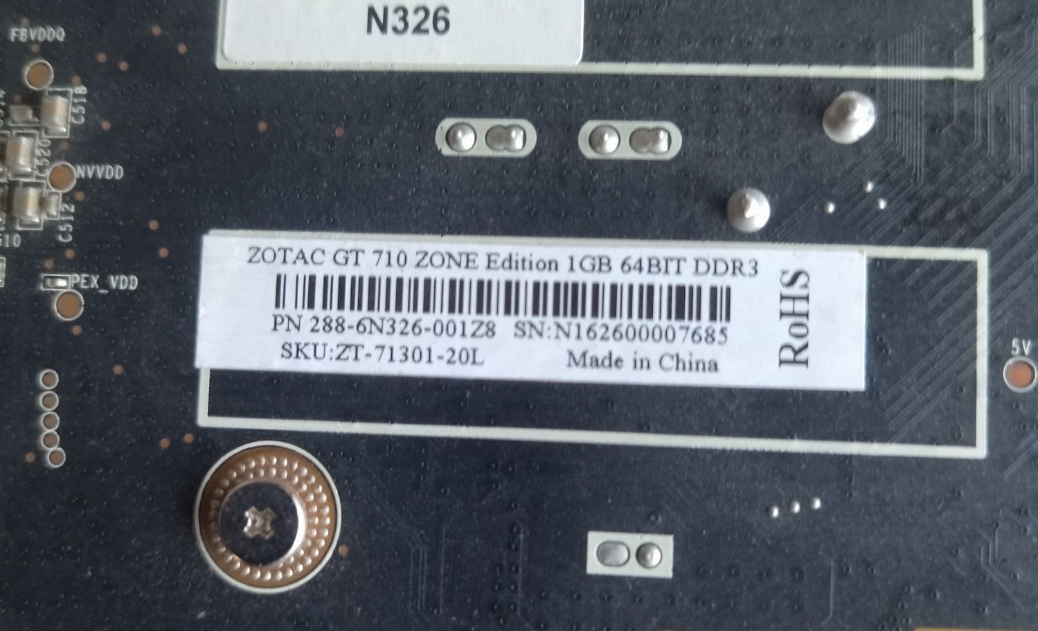 Видеокарта Zotac GT710 Zone Edition 1Gb 64bit DDR3 - фото фото фото 3