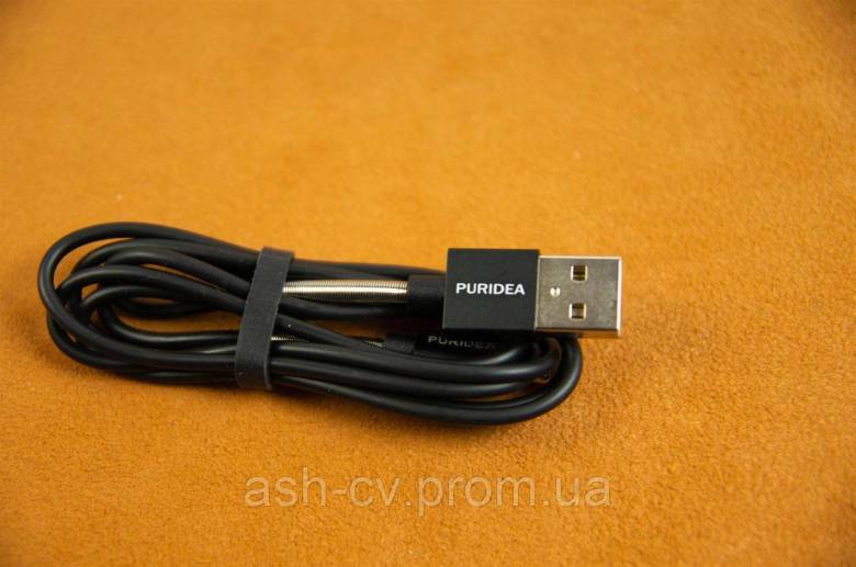 Кабель PURIDEA Premium Lightning (iPhone, 1 метр, Black) - фото фото фото 1