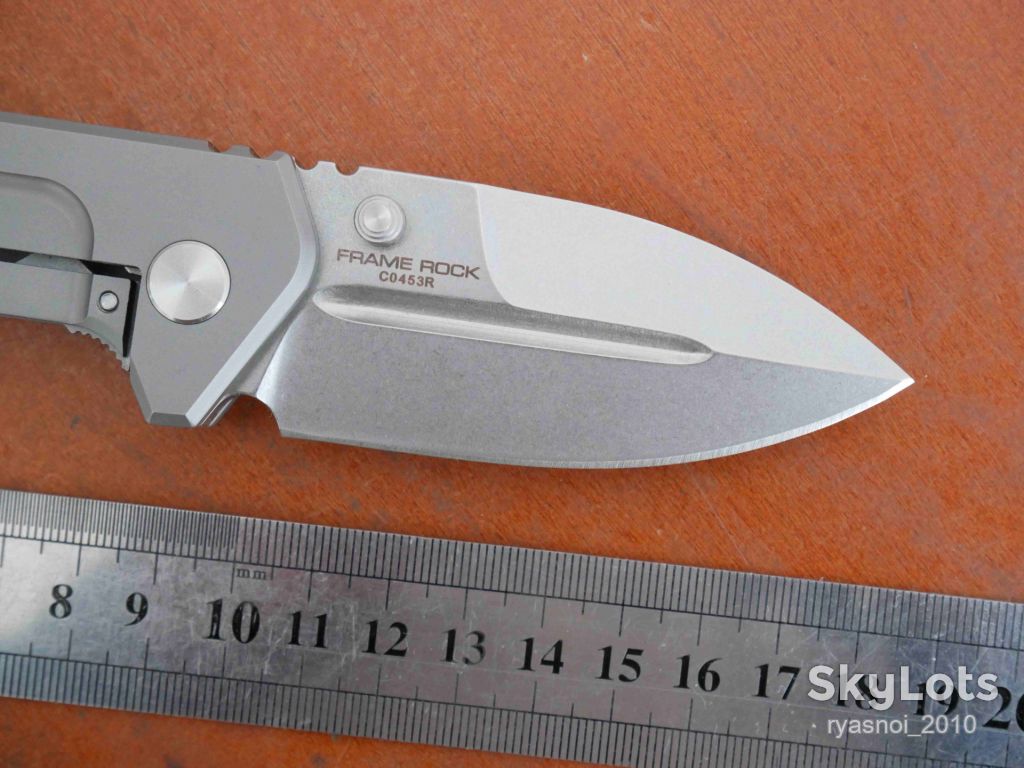 Extrema Ratio Frame Rock, D2 Stonewash, Titanium, Replica, Outdoor, Tactical, Frame Lock - фото фото фото 3