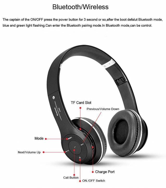 Беспроводные Bluetooth стерео наушники S460 - фото фото фото 2