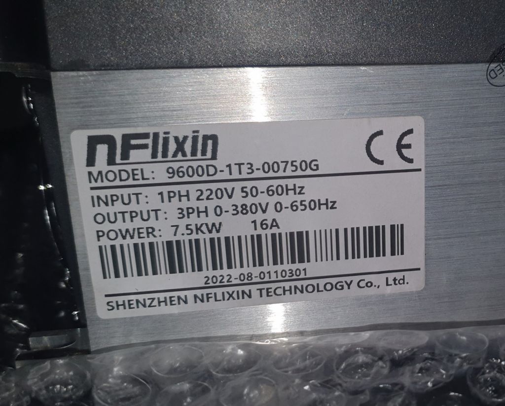 Інвертор NFllixin 9600D 220в - 380в. 7.5кВт. - фото фото фото 2