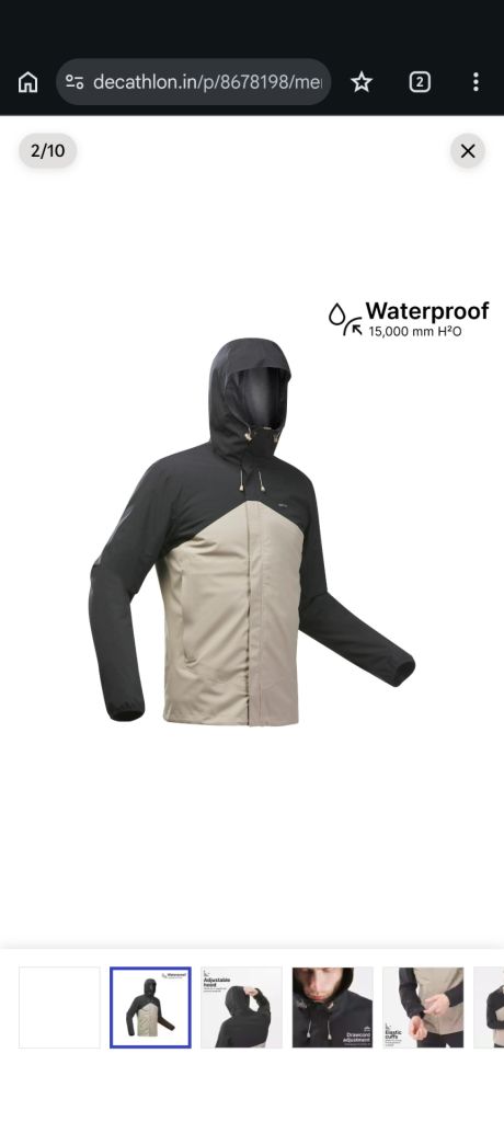 Куртка легка Quechua MH150 Waterproof - фото фото фото 0