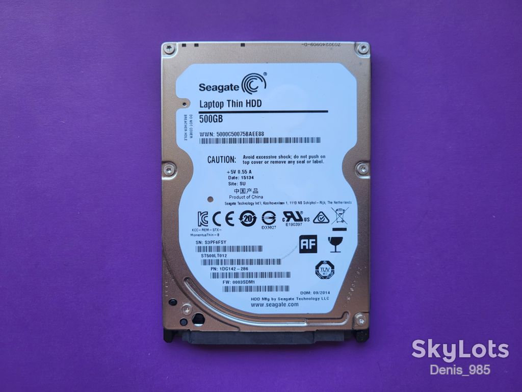 Диск Seagate ST500LT012-1DG142, 500 Gb, SATAIII, 6FSY - фото фото фото 0