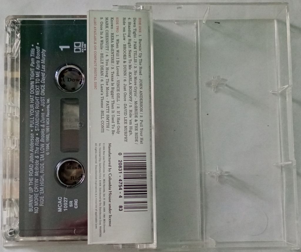 VARIOUS 8 Seconds  (Original Motion Picture Soundtrack). Cassette US - фото фото фото 1