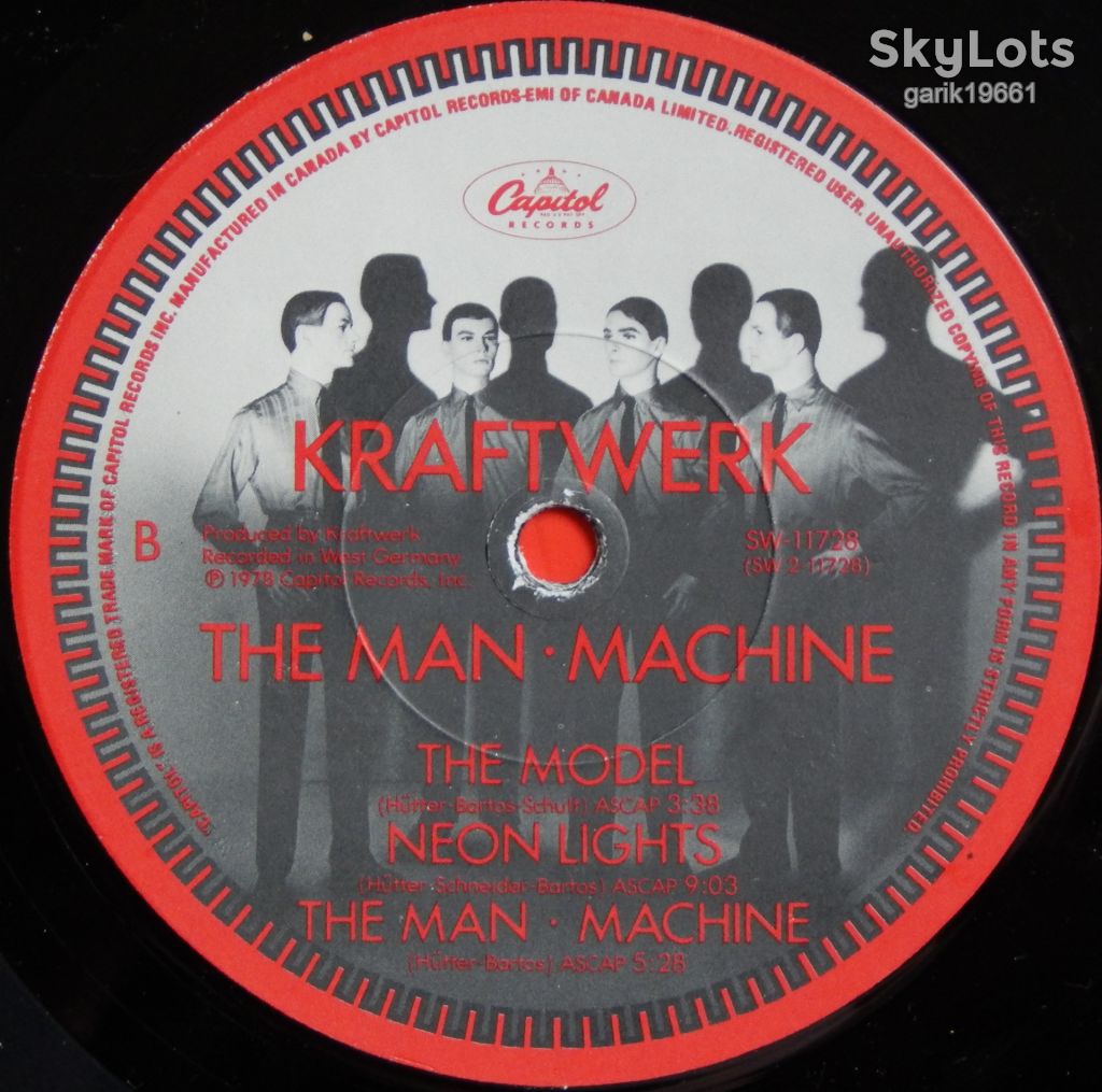 Kraftwerk – The Man · Machine  (Capitol Records – SW-11728,  Canada) insert EX+/NM- - фото фото фото 4