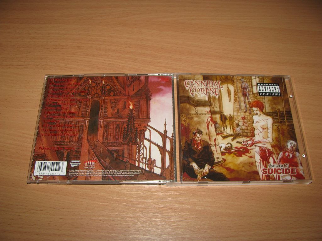 CANNIBAL CORPSE - Gallery Of Suicide     (1998 Attic Canada 1st press) - фото фото фото 0