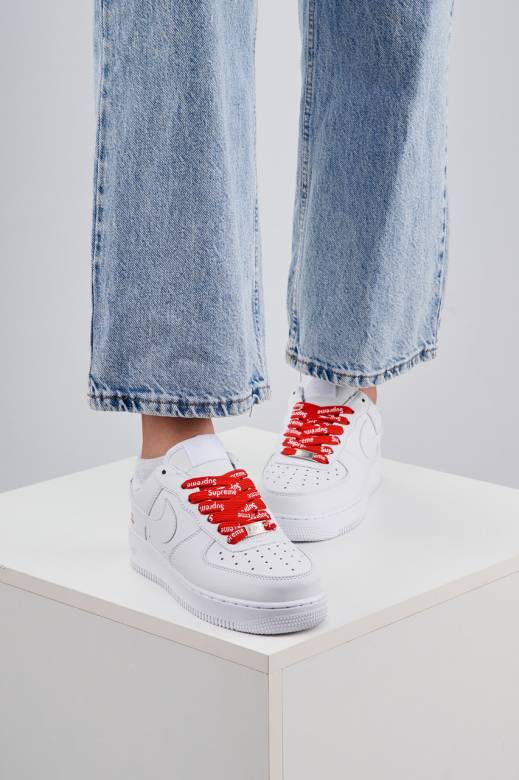Nike Air Force 1 x Supreme White 36 - фото фото фото 2