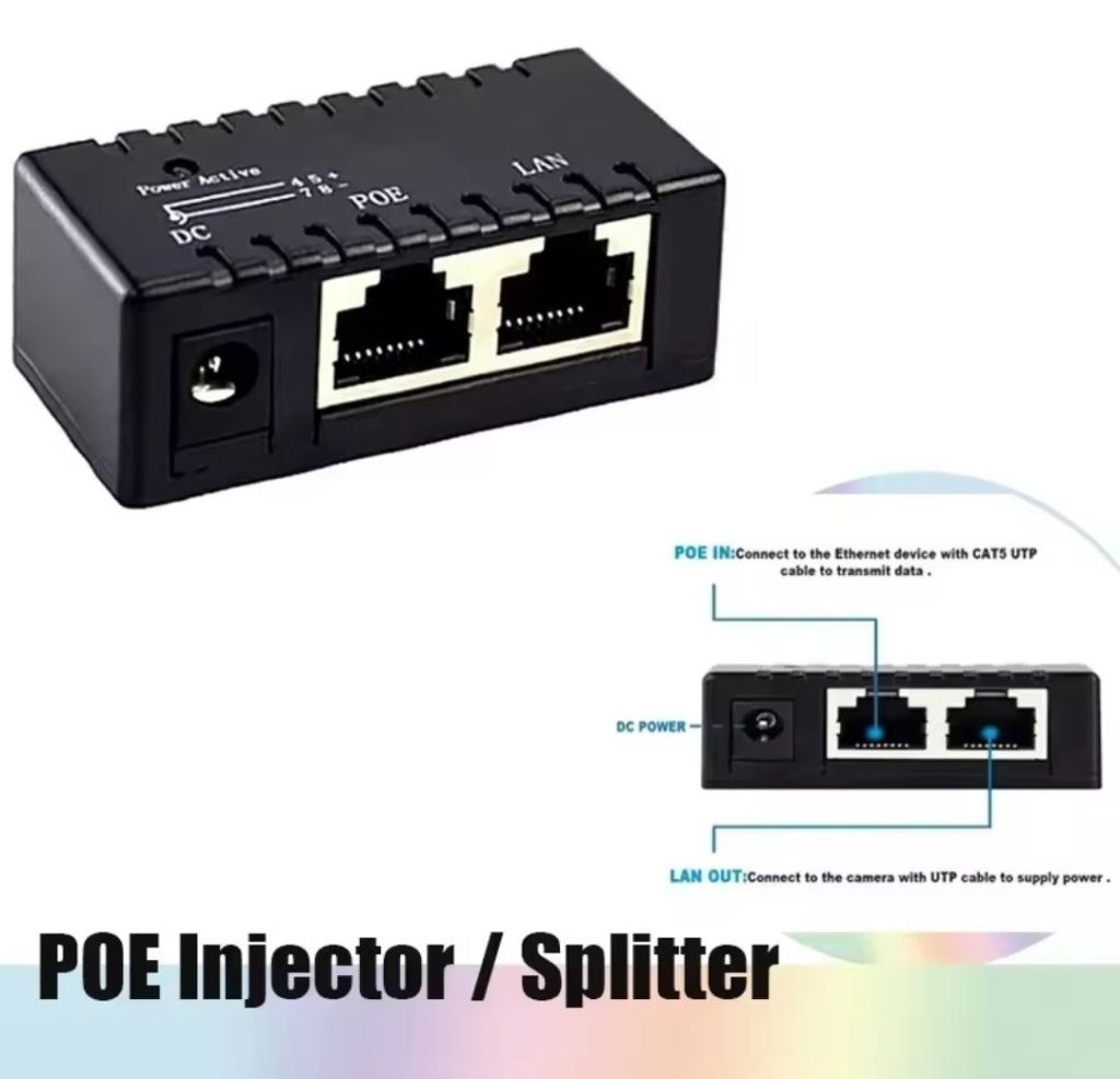 PoE Injector / Splitter DC to RJ45 - фото фото фото 0