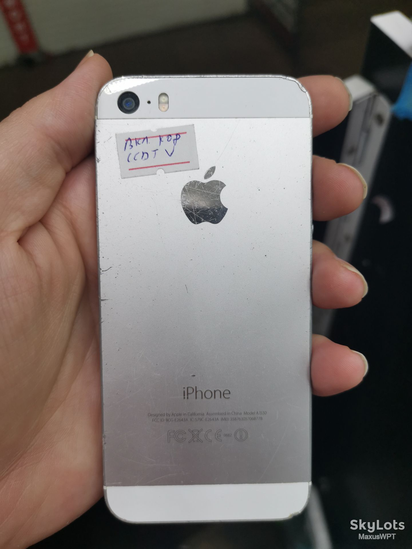 #1736 Sklad iphone 5s silver home x - фото фото фото 2